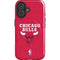 NBA Chicago Bulls Red Distressed iPhone 16 Magsafe Impact Case