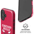 NBA Chicago Bulls Red Distressed iPhone 16 Magsafe Impact Case