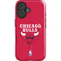 NBA Chicago Bulls Red Distressed iPhone 16 Plus Magsafe Impact Case