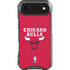 NBA Chicago Bulls Red Distressed iPhone 17 Air Clear Case