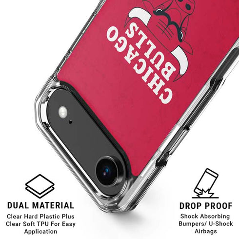 NBA Chicago Bulls Red Distressed iPhone 17 Air MagSafe Case