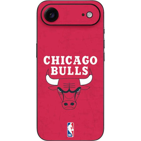 NBA Chicago Bulls Red Distressed iPhone 17 Air Skin