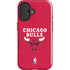 NBA Chicago Bulls Red Distressed iPhone 17 Impact Case