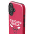 NBA Chicago Bulls Red Distressed iPhone 17 Impact Case