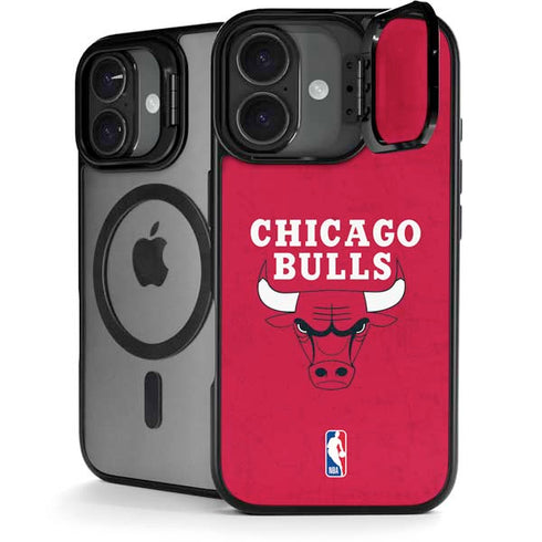 NBA Chicago Bulls Red Distressed iPhone 17 Kickstand Case