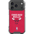 NBA Chicago Bulls Red Distressed iPhone 17 Pro Clear Case