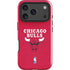 NBA Chicago Bulls Red Distressed iPhone 17 Pro Impact Case
