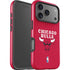 NBA Chicago Bulls Red Distressed iPhone 17 Pro Impact Case