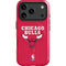 NBA Chicago Bulls Red Distressed iPhone 17 Pro Magsafe Impact Case