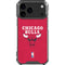 NBA Chicago Bulls Red Distressed iPhone 17 Pro Max Clear Case
