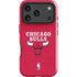 NBA Chicago Bulls Red Distressed iPhone 17 Pro Max Impact Case