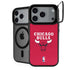 NBA Chicago Bulls Red Distressed iPhone 17 Pro Max Kickstand Case