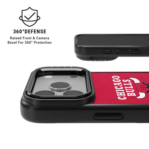 NBA Chicago Bulls Red Distressed iPhone 17 Pro Max Kickstand Case