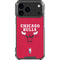 NBA Chicago Bulls Red Distressed iPhone 18 Pro Max Clear Case