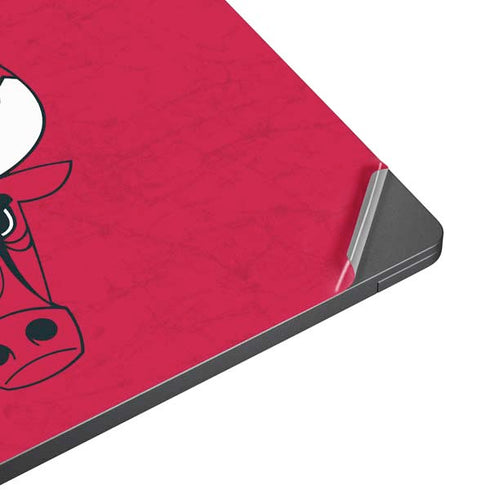 NBA Chicago Bulls Red Distressed Surface Laptop 7 13.8in Skin