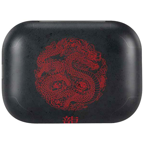 Red Dragon Amazon Echo Buds Skin