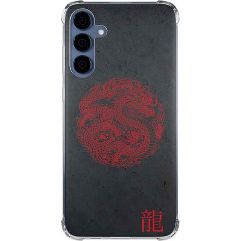 Red Dragon Galaxy A35 5G Clear Case