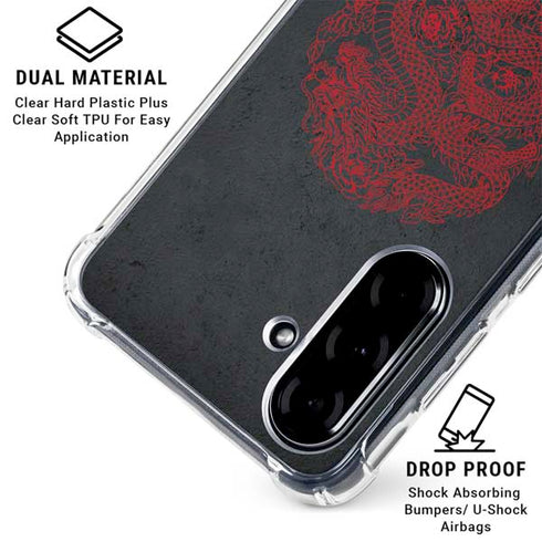 Red Dragon Galaxy A36 5G Clear Case
