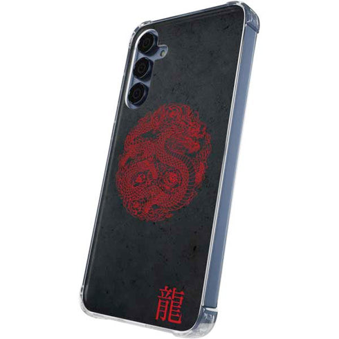 Red Dragon Galaxy A55 5G Clear Case