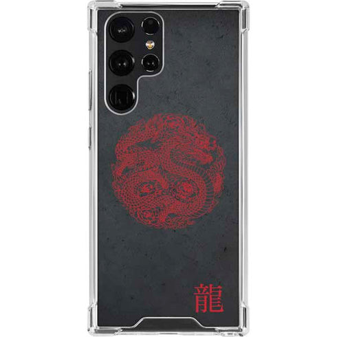 Red Dragon Galaxy S23 Ultra Clear Case
