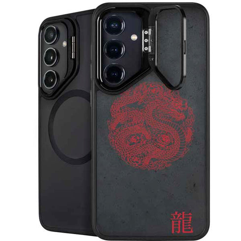 Red Dragon Galaxy S25 Plus Kickstand Case