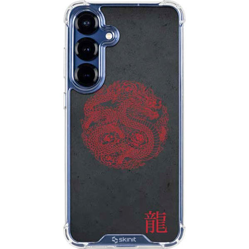 Red Dragon Galaxy S25 Clear Case