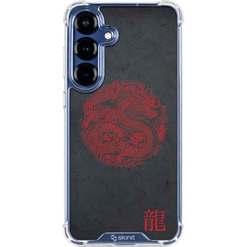Red Dragon Galaxy S25 Plus Clear Case