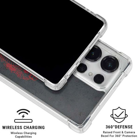 Red Dragon Galaxy S25 Ultra Clear Case