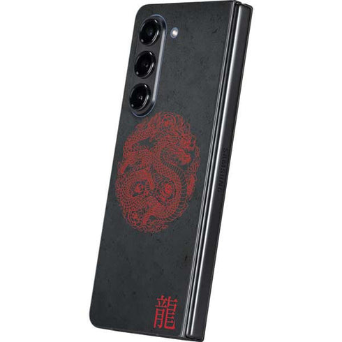 Red Dragon Galaxy Z Fold5 5G Skin