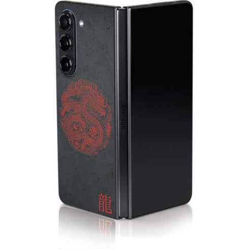Red Dragon Galaxy Z Fold5 5G Skin