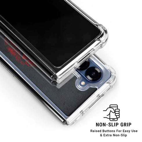 Red Dragon Galaxy Z Fold6 Clear Case