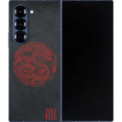 Red Dragon Galaxy Z Fold6 Skin