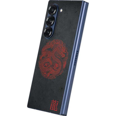 Red Dragon Galaxy Z Fold6 Skin