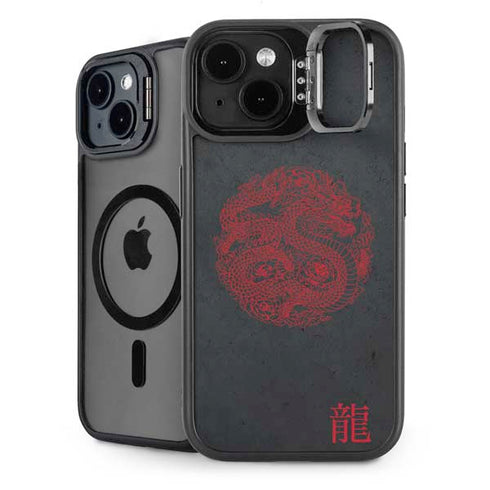 Red Dragon iPhone 15 Kickstand Case