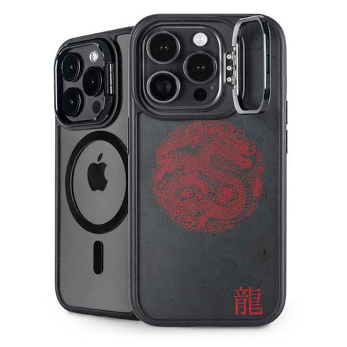 Red Dragon iPhone 15 Pro Max Kickstand Case