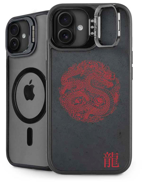 Red Dragon iPhone 16 Kickstand Case