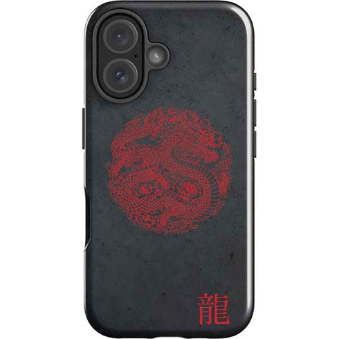 Red Dragon iPhone 16 Plus Impact Case