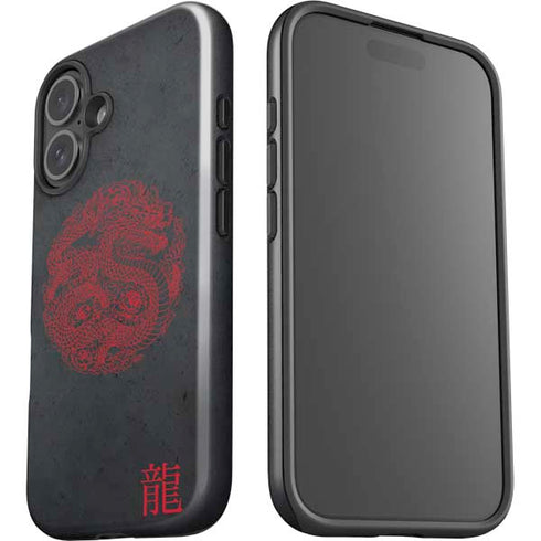 Red Dragon iPhone 16 Plus Impact Case