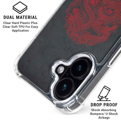 Red Dragon iPhone 16 Plus MagSafe Case