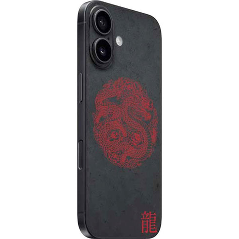 Red Dragon iPhone 16 Plus Skin