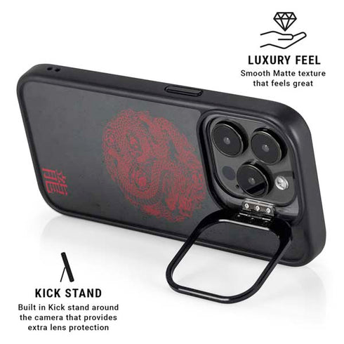 Red Dragon iPhone 16 Pro Max Kickstand Case