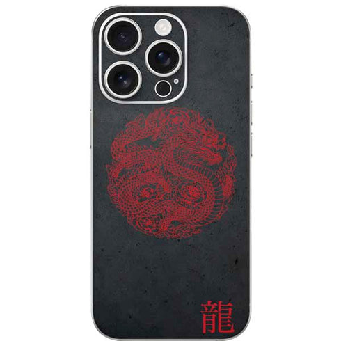 Red Dragon iPhone 16 Pro Skin
