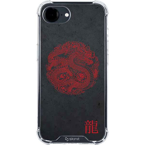 Red Dragon iPhone 16e Clear Case