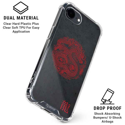 Red Dragon iPhone 16e Clear Case