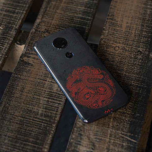 Red Dragon Moto E5 Plus Skin