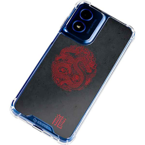 Red Dragon Moto G 5G (2024) Clear Case