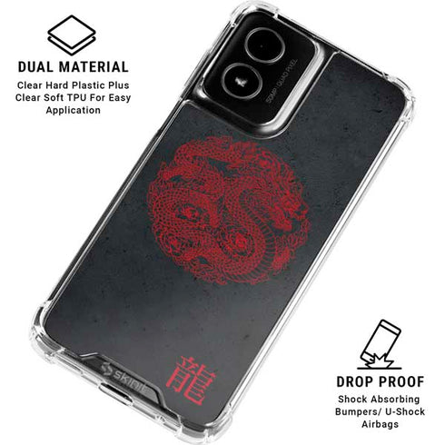 Red Dragon Moto G Power 5G (2024) Clear Case