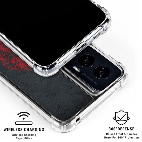 Red Dragon Moto G Power 5G (2024) Clear Case