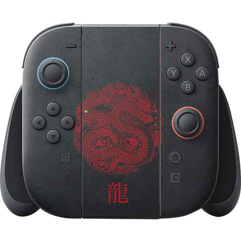 Red Dragon Nintendo Switch 2 (2025) Joy-Con Controller Skin