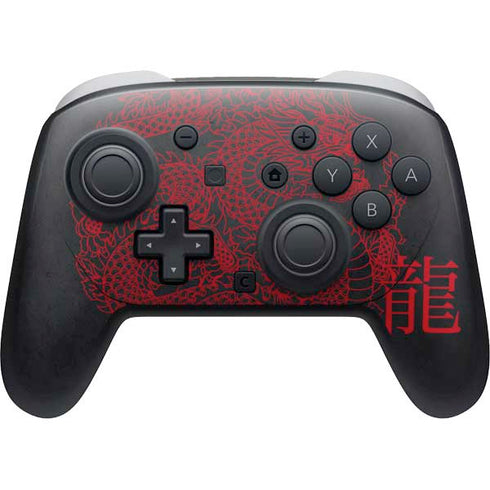 Red Dragon Nintendo Switch 2 (2025) Pro Controller Skin